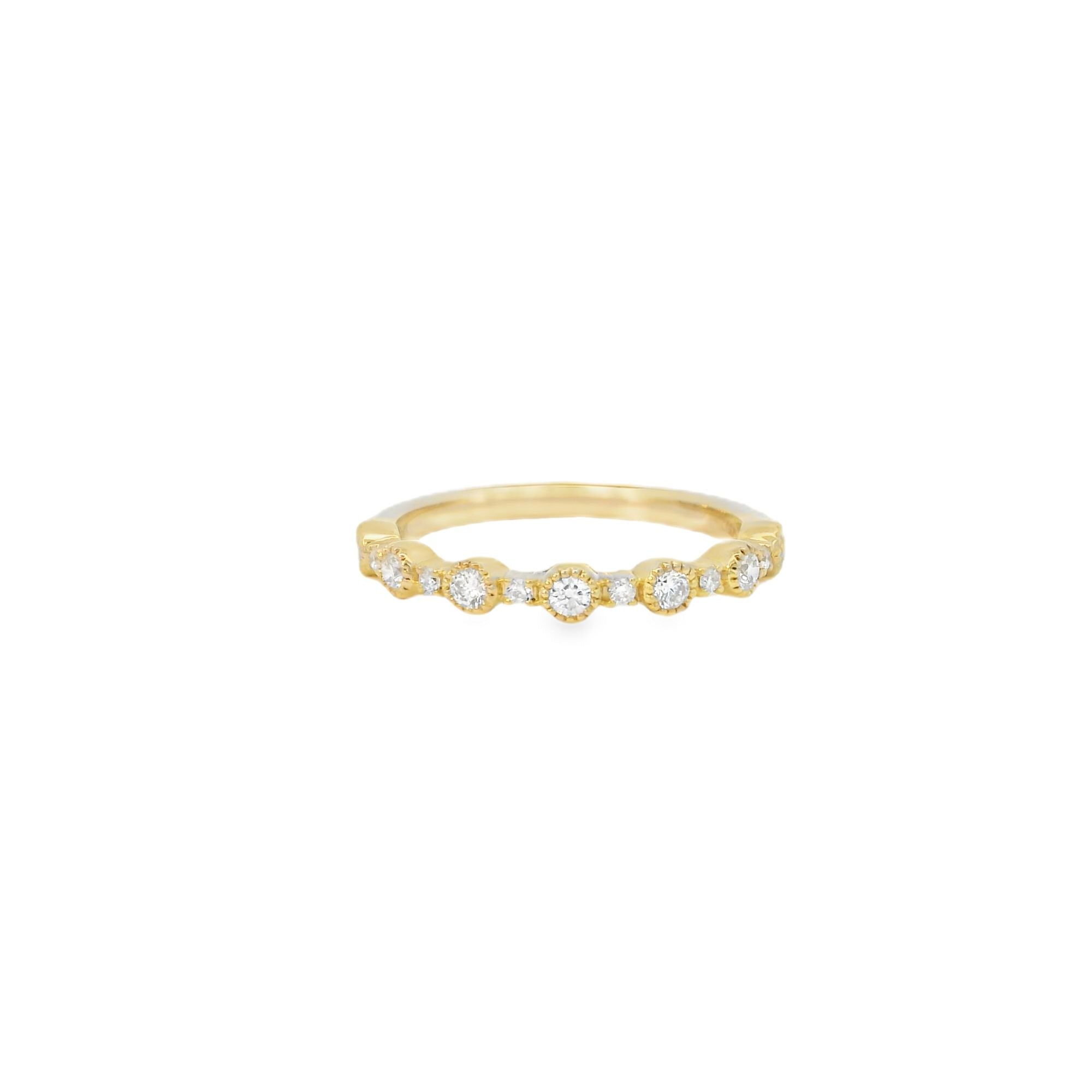 14ky Lab Grown Fashion Ring 0.25cttw