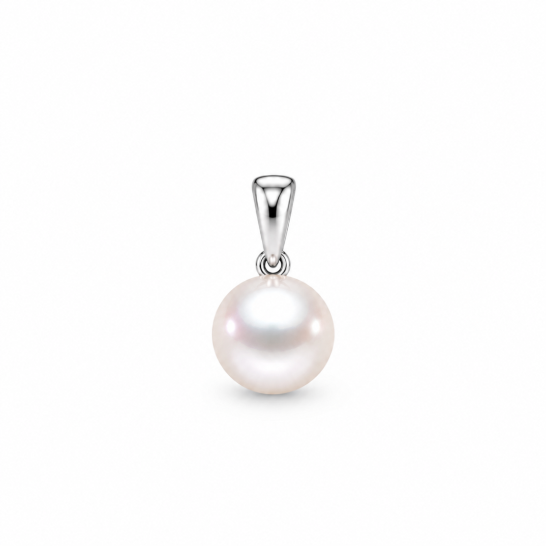 14K White Gold 5.5–6mm Freshwater Pearl Pendant