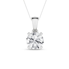 14K Yellow Gold Solitaire Pendant