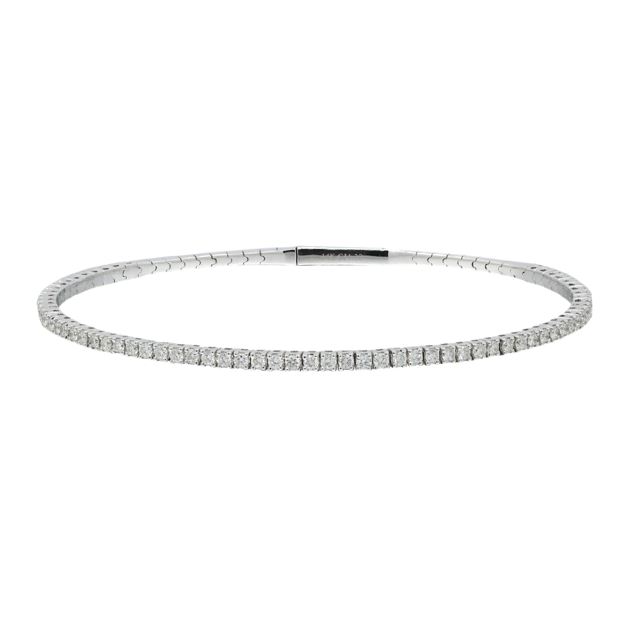 10KWG DIA FLEX BANGLE D=1.24