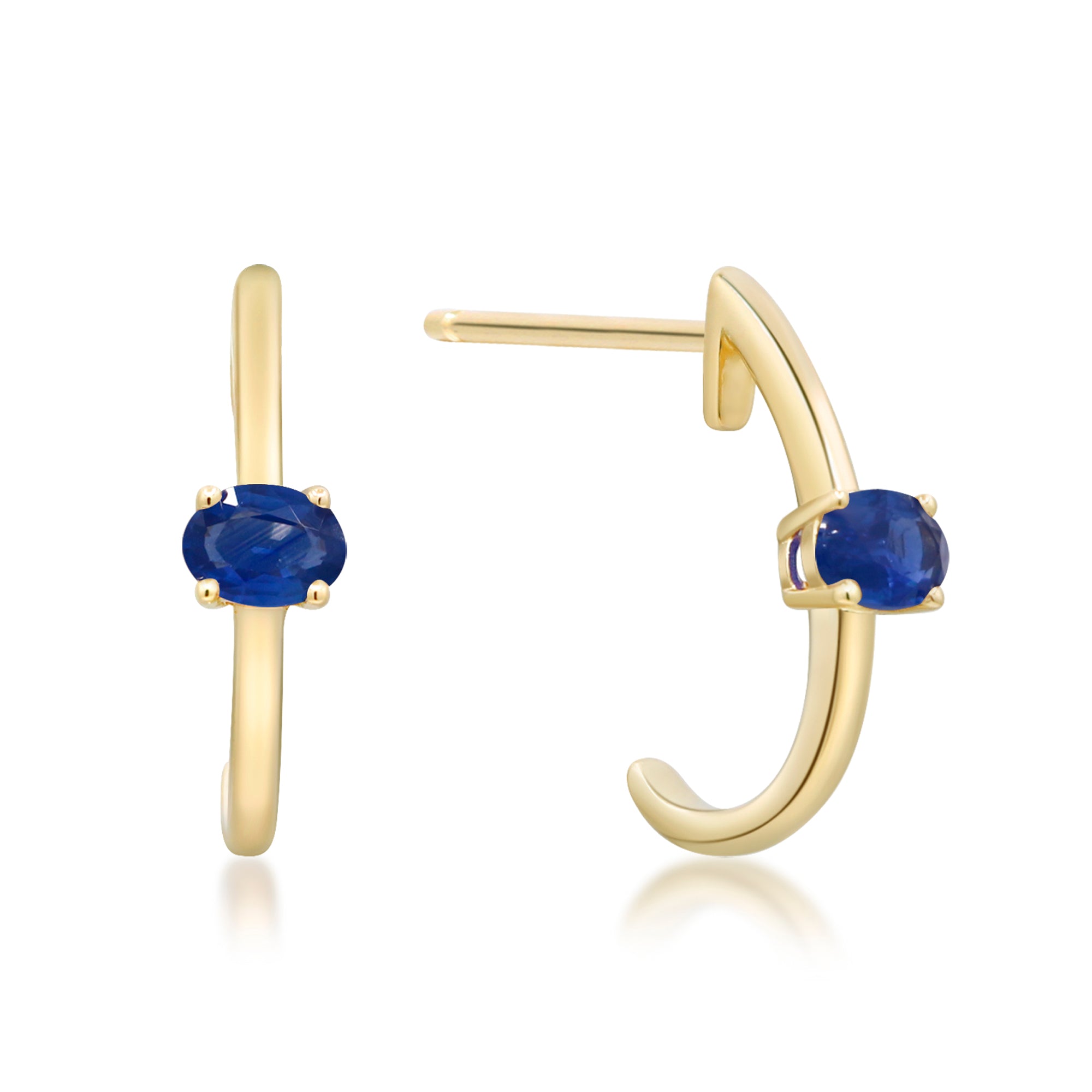 10KY BL SAPPH EARRINGS