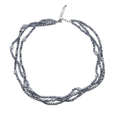 SS Crystal and Pearl Necklace