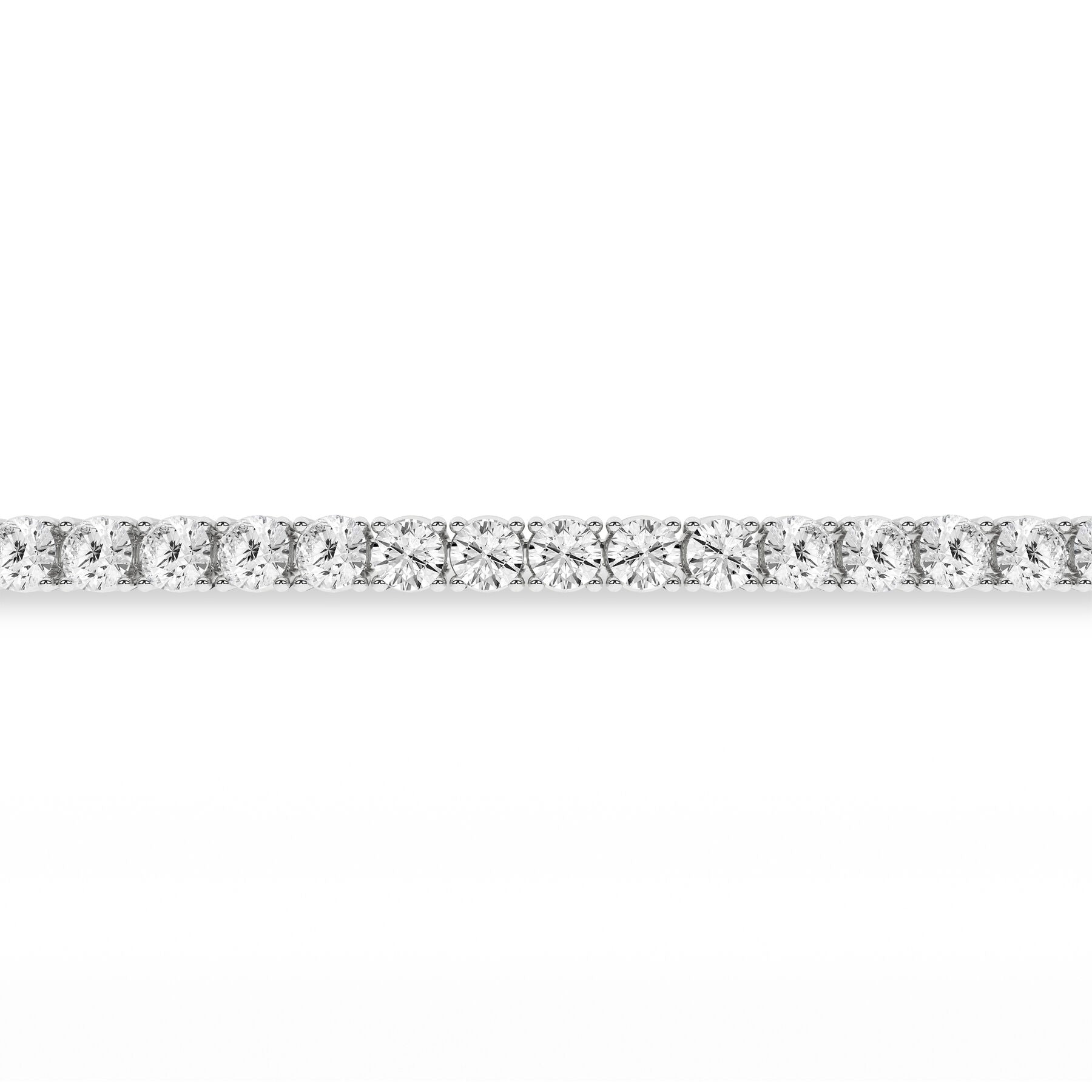 14K White Gold Tennis Bracelet