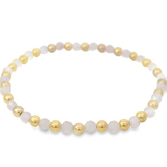Alternating 4Mm Gf Beads & Faceted Rose Quartz