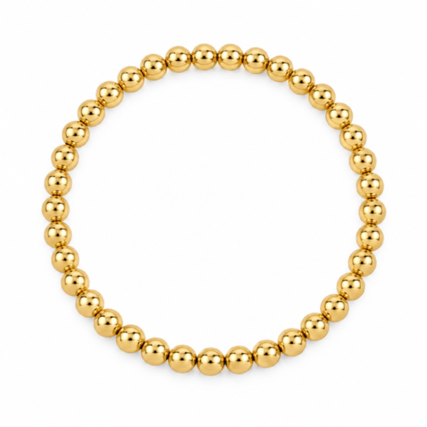 14kt Gold Filled Shine Bright Bead Bracelet - 5MM