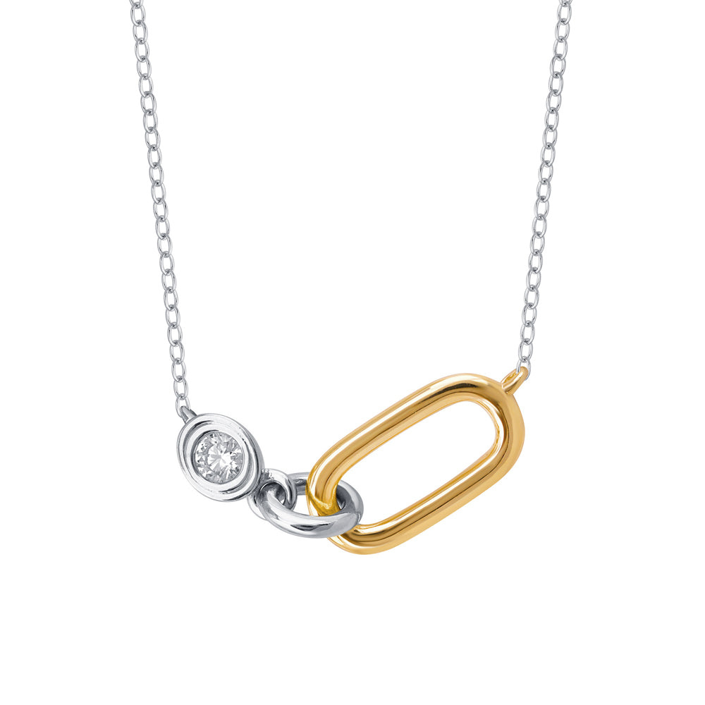 Vermil Diamond Link Pendant