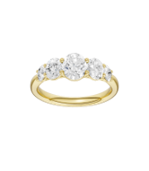14K Yellow Gold Graduated 5-Stone Band