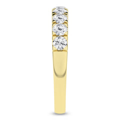 14K Yellow Gold Diamond Engagement Wedding Band