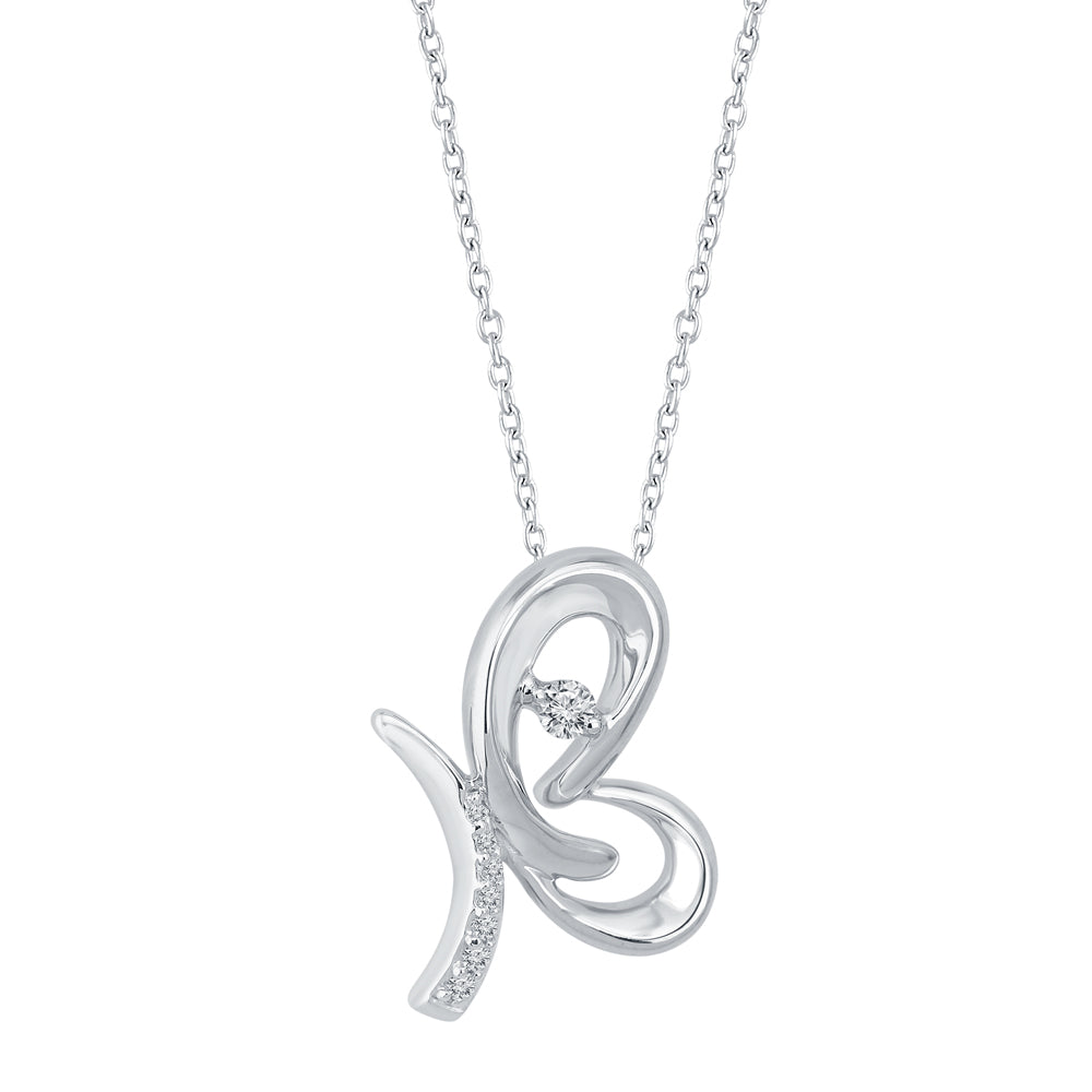 Sterling Silver Butterfly Pendant