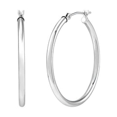 14KWG 2 X 30 HOOPS EARRINGS