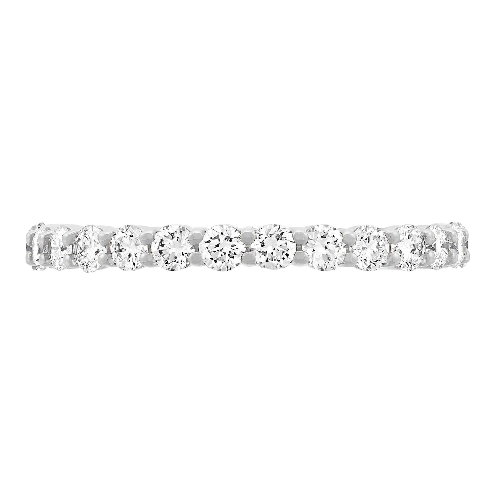 Shared Prong 3/4 Eternity Wedding Band