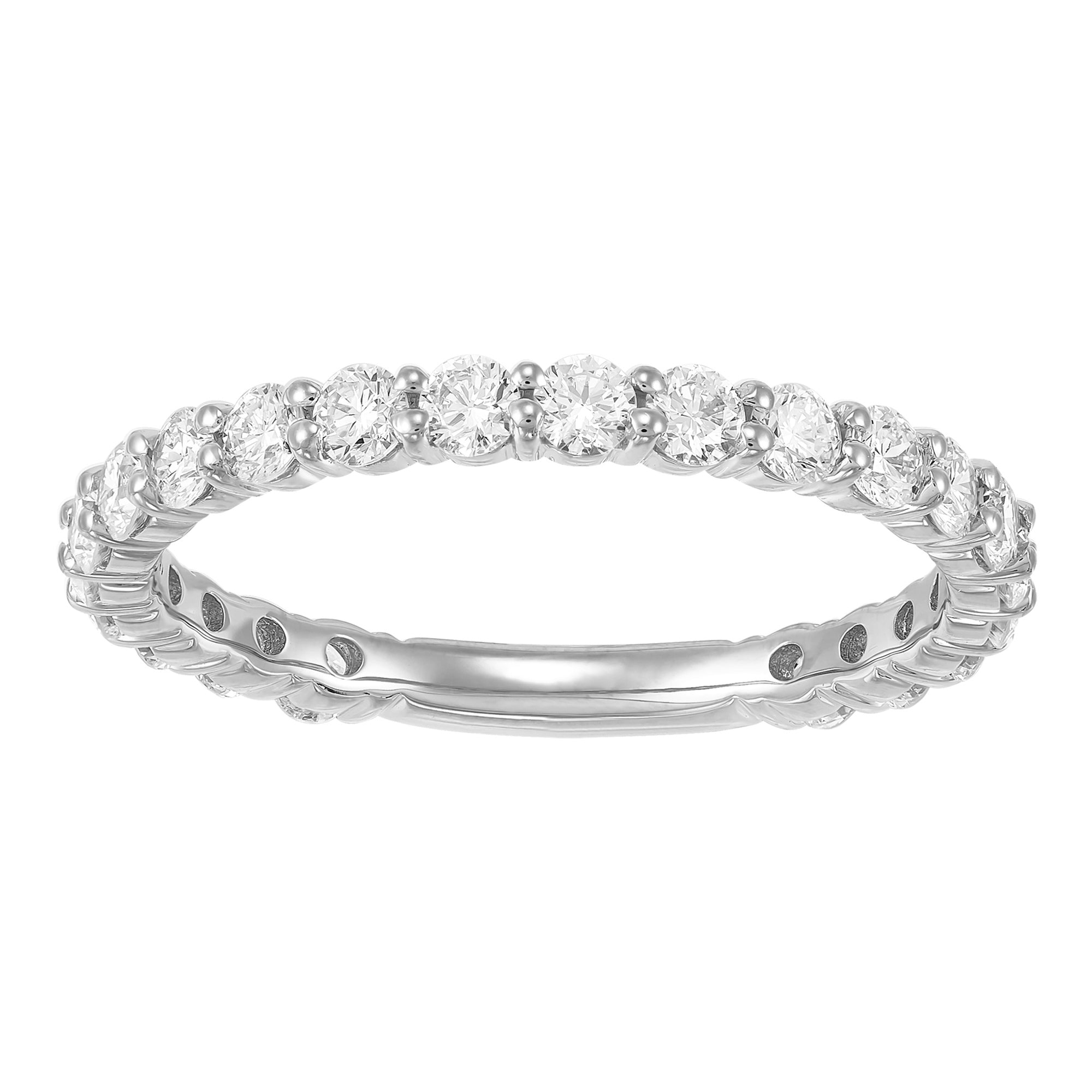 Shared Prong 3/4 Eternity Wedding Band