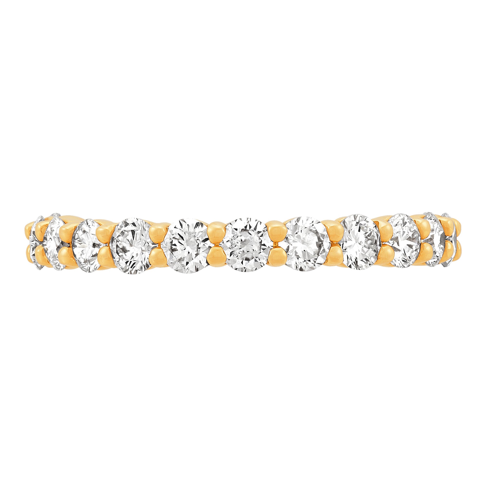 Shared Prong 3/4 Eternity Wedding Band
