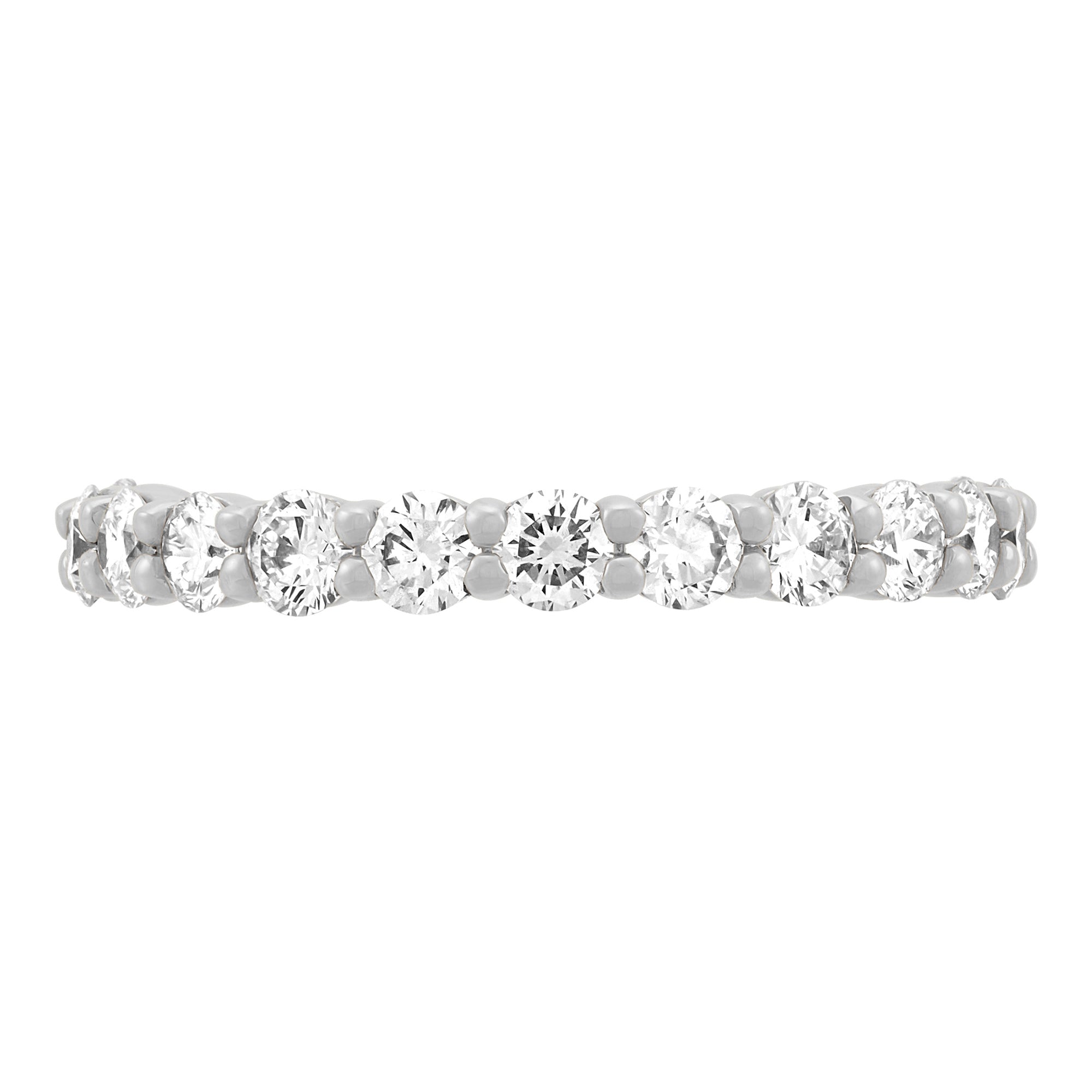 Shared Prong 3/4 Eternity Wedding Band