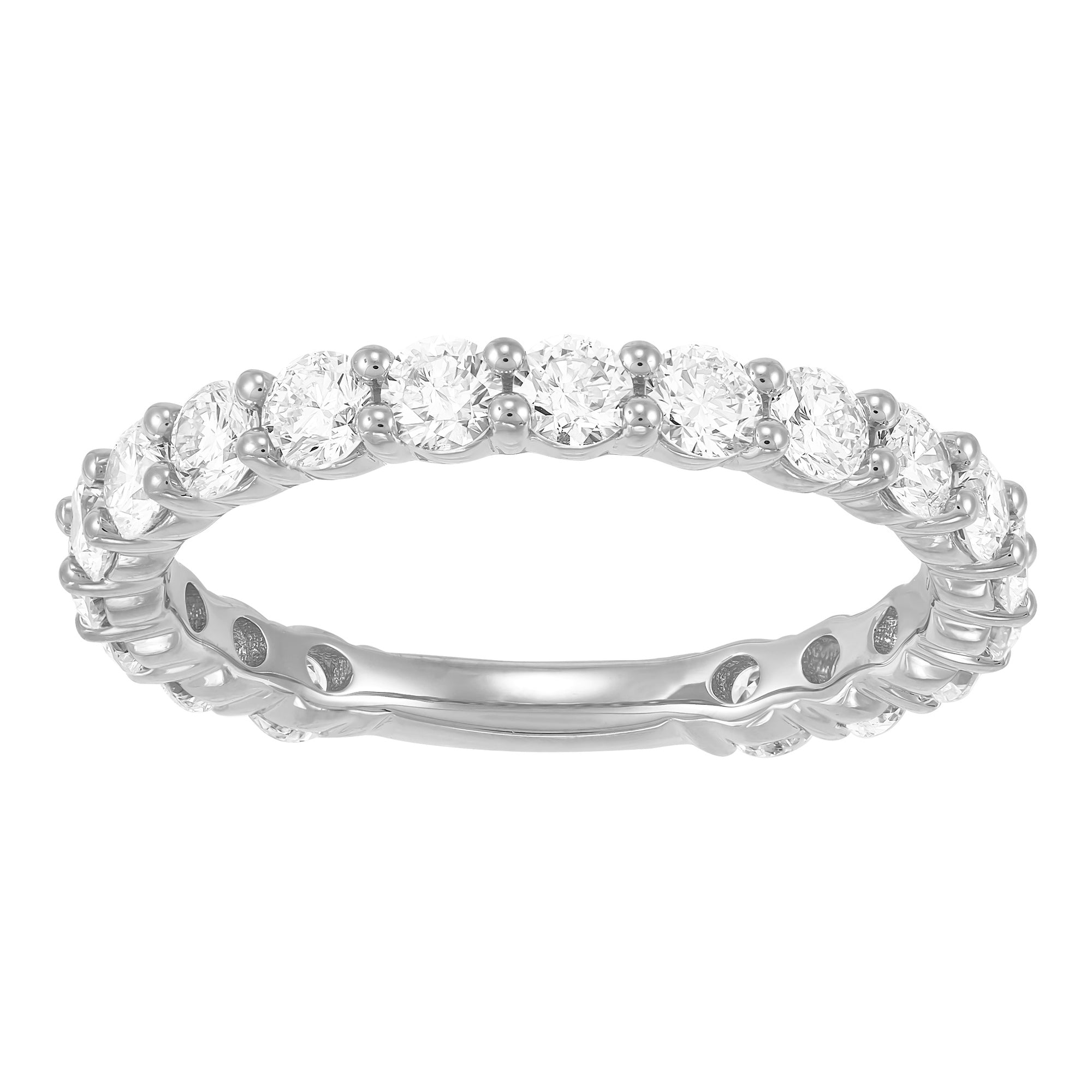 Shared Prong 3/4 Eternity Wedding Band