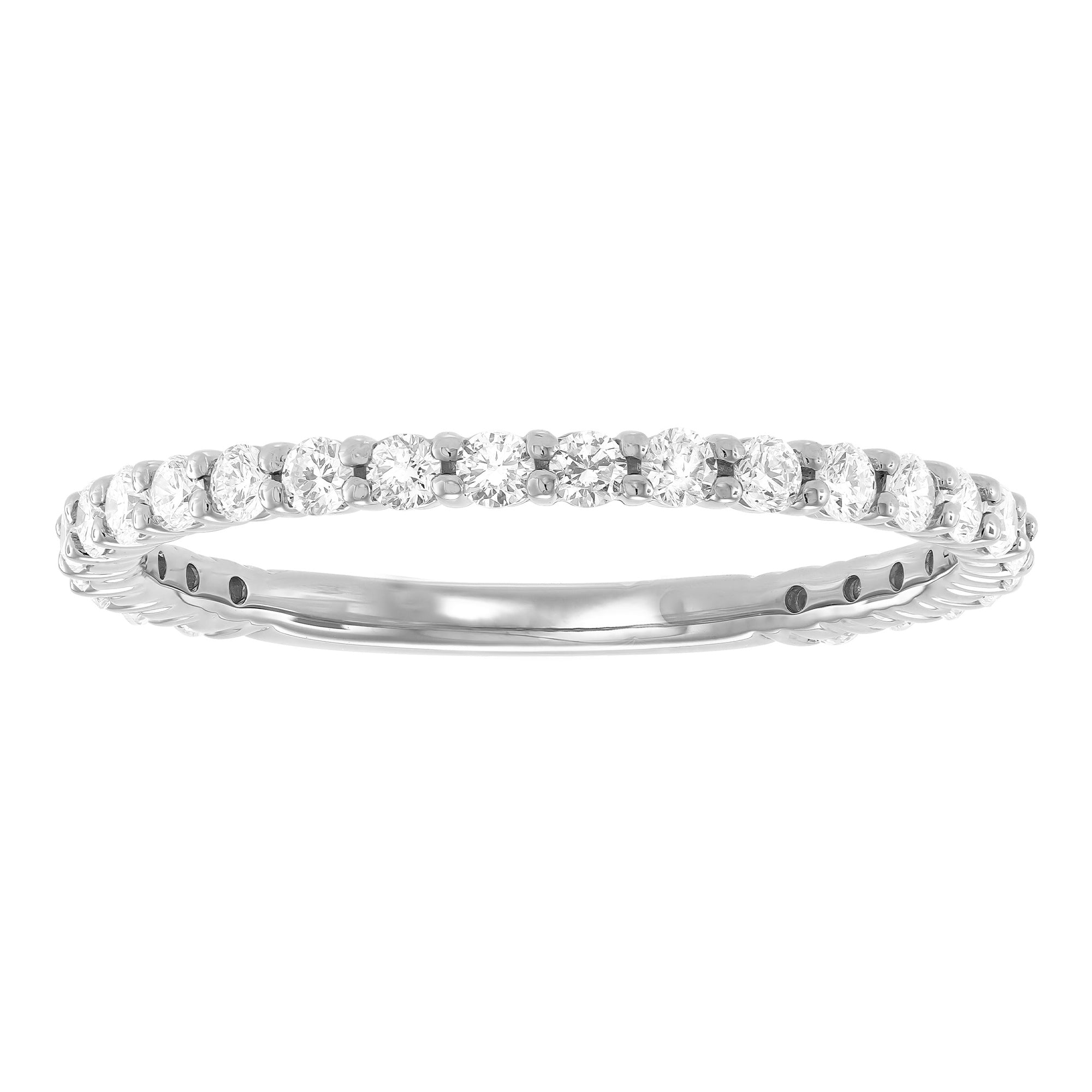 Shared Prong 3/4 Eternity Wedding Band