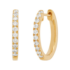 Lab Diamond Hoops