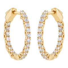 Lab Diamond Hoops