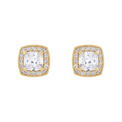 Lab Halo Earrings
