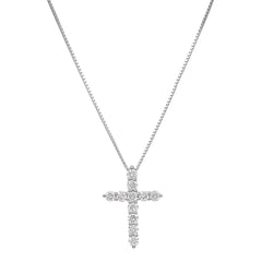 Lab Created Cross Pendant Necklace