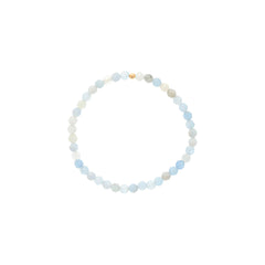 4mm Aquamarine Bracelet w/ GF Finishing Bead