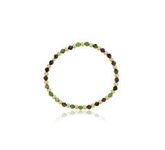 Shinebright - 7" Alternating 4Mm Gf Beads & Faceted Ruby Fushite