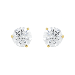 14K yellow gold stud earrings