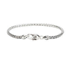 SS 3mm Dragon weave 7.5" Bracelet