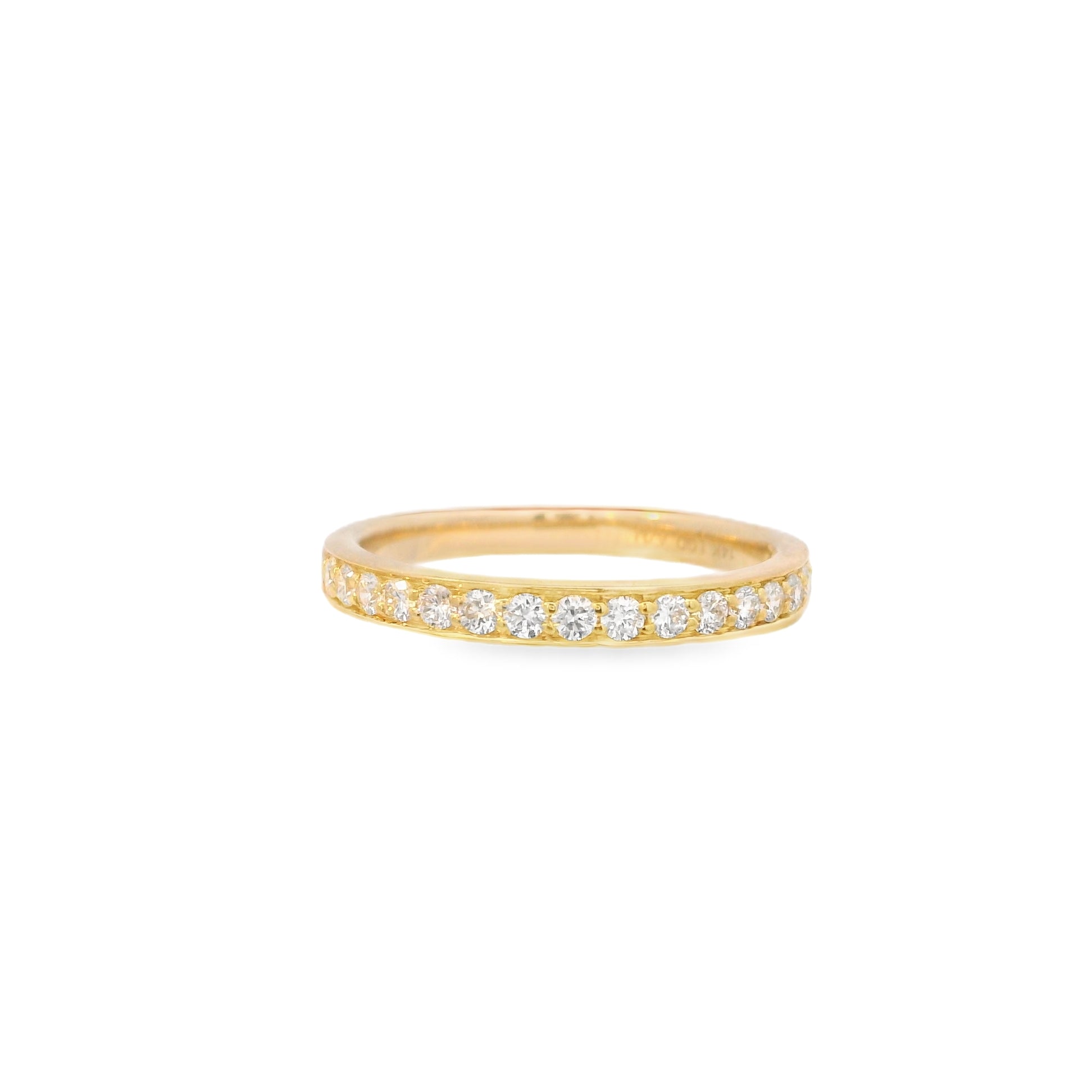 14ky Lab Round Diamond Band