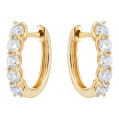 Lab Diamond Hoops