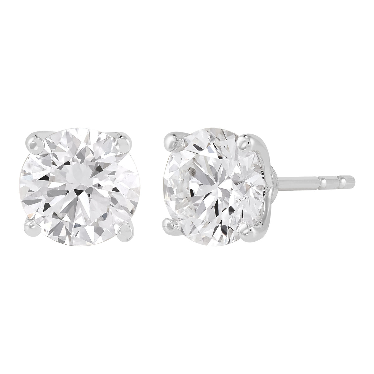 Four Prong Basket Studs