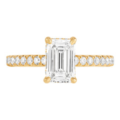 Hidden Halo Engagement Ring