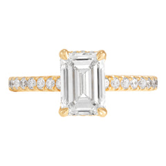 Hidden Halo Engagement Ring