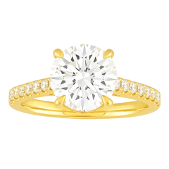 Hidden Halo Engagement Ring