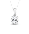 14K Yellow Gold Solitaire Pendant
