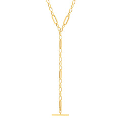 14K Yellow Gold Lariat Necklace