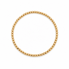 14kt Gold Filled Shine Bright Bead Bracelet - 3MM