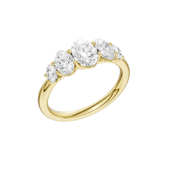 14K Yellow Gold Graduated 5-Stone Band
