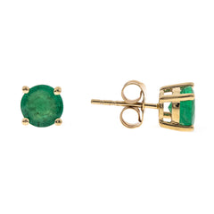 10KY EMERALD EARRING