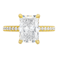 Hidden Halo Engagement Ring