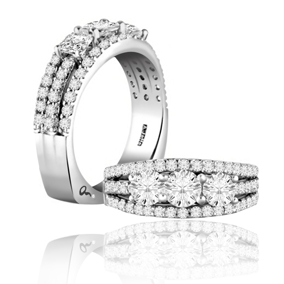 Diamond A.Jaffe Anniversary Ring