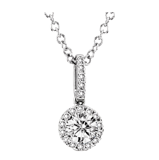 diamond Halo Pendant