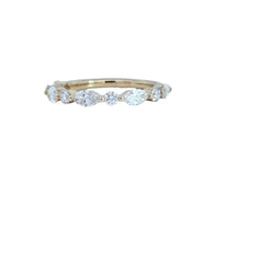 14KYG LAB RND & MARQ DIA BAND D=1CT TW SZ 7