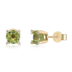 10KW PERIDOT STUDS