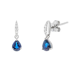 10KWG BL SAPPH EARRING