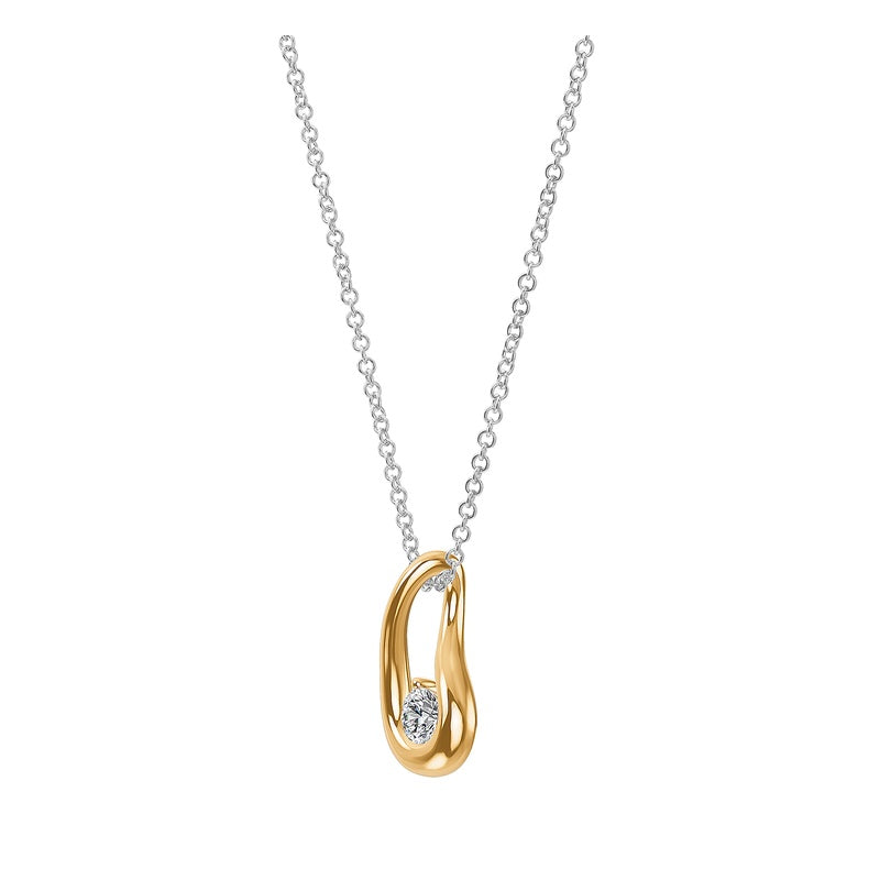 Vermeil Lab-Grown Diamond Pendant