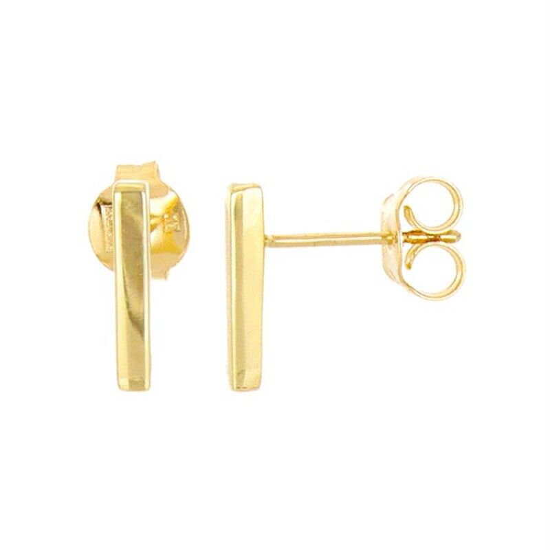 14KYG POLISHED BAR STUDS