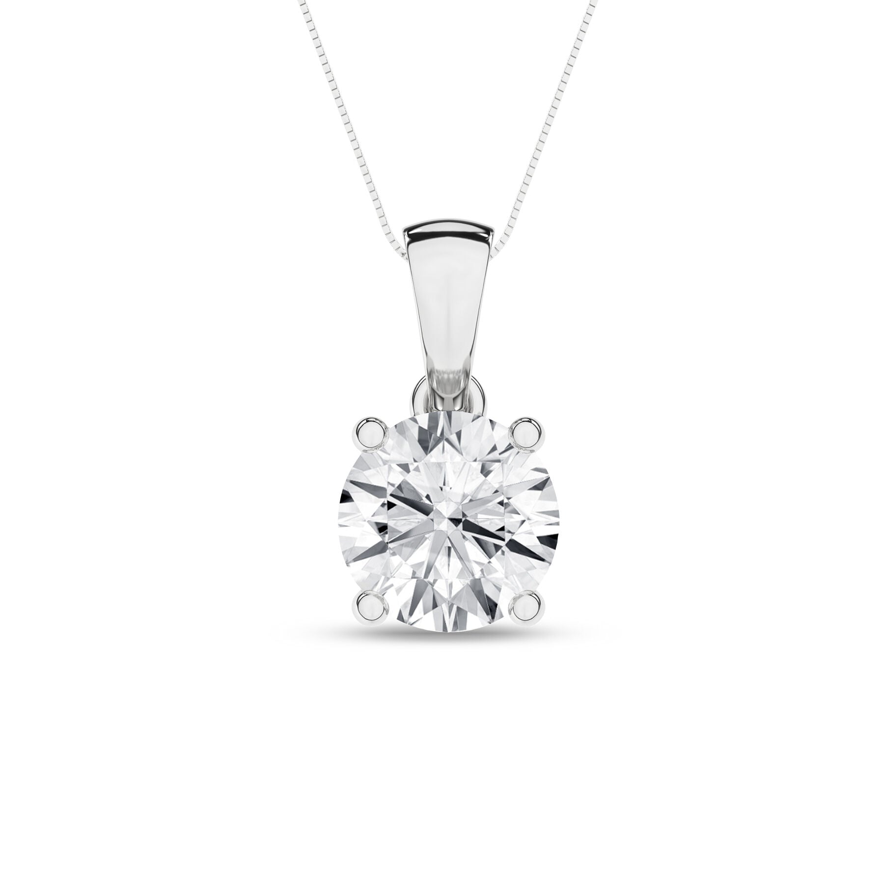 14K Yellow Gold Solitaire Pendant