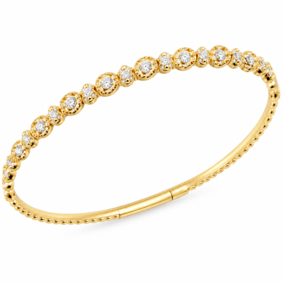 14K Yellow Gold Flexible Bangle