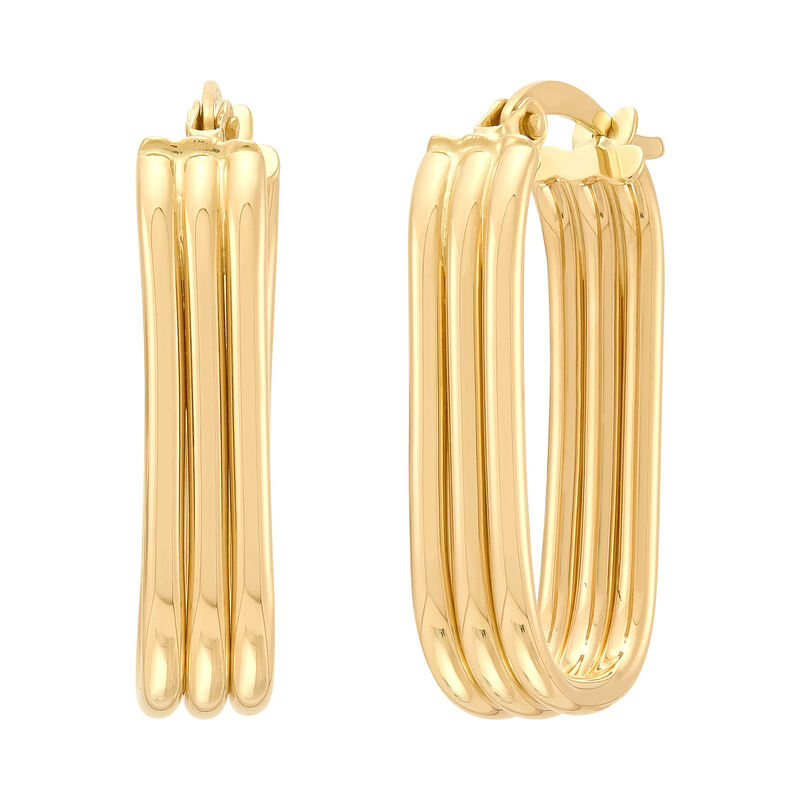 14KYG TRIPLE ROW OVAL TUBE HOOP
